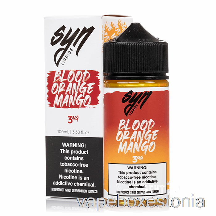 Vape Box Estonia Vereapelsin Mango - Syn Liquid - 100ml 3mg